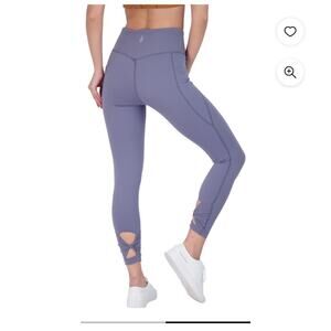 NWT Free People Solid Wave Rider Leggings XS Criss Cross Bow